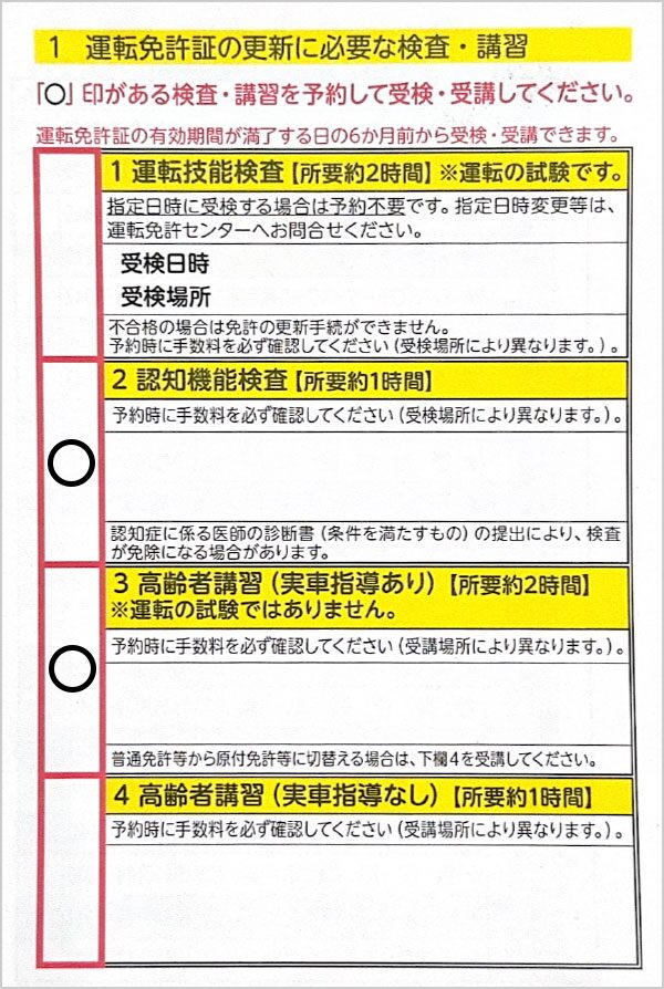 2・3に〇がついている方